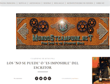 Tablet Screenshot of mundosteampunk.net